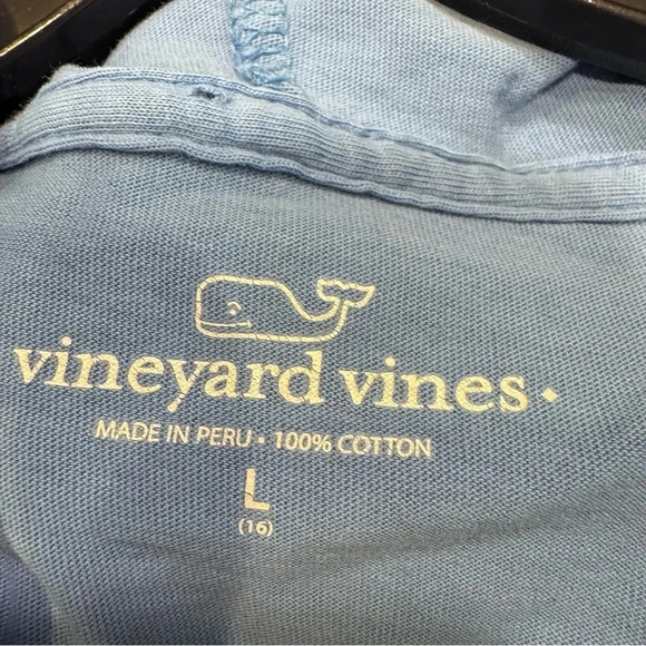 VINEYARD VINES Kids Blue Whale Hoodie Long-Sleeve, Front Pocket Unisex Sz Large - Picture 4 of 9